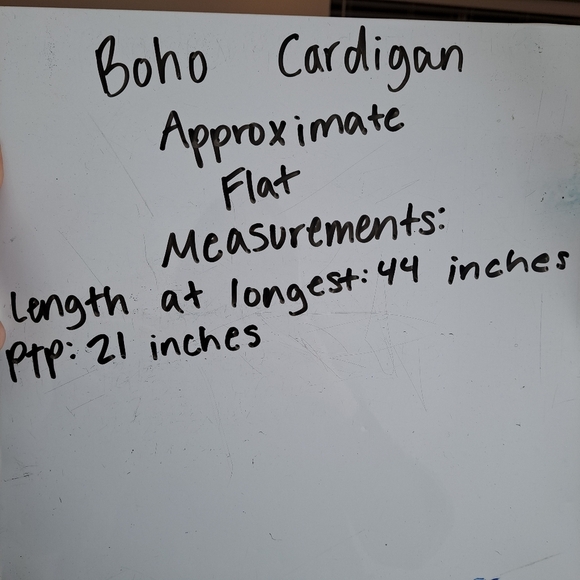 L&B Multicolor Striped Long Boho Western Rodeo Shawl Sleeveless Cardigan Size XL - Picture 6 of 6